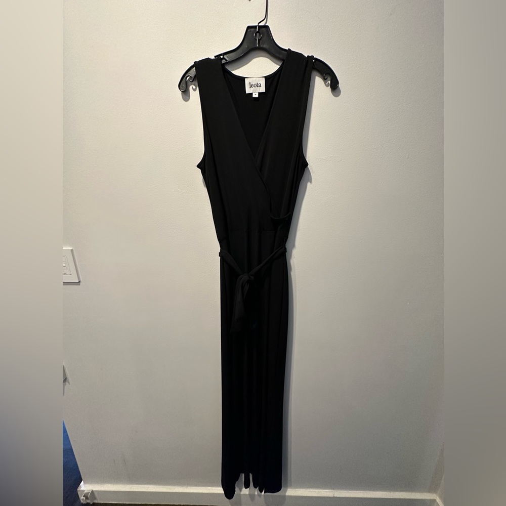 Black Dress with Fabric Belt